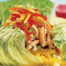 Recept: Paprika-kipsalade met chilidressing 