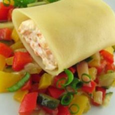 Recept: Cannelloni met krab en groentegarnituur Recept: Cannelloni met krab en groentegarnituur