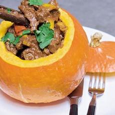 Recept: Gevulde pompoen met stoofvlees