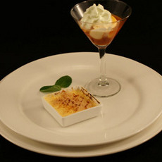 Recept: Proeverij van Vanille, crème brûlée en roomijs met Recept: Proeverij van Vanille, crème brûlée en roomijs met