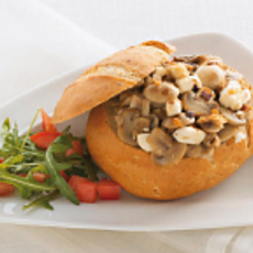 Recept: kaasbroodje met champignons