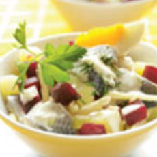 Recept: Haringsalade met rode bietjes
