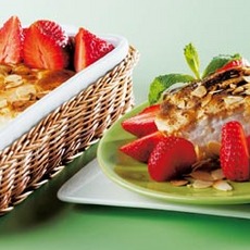 Recept: Gebakken eiwitschuim met verse aardbeien Recept: Gebakken eiwitschuim met verse aardbeien
