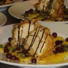 Recept: Carpaccio van ananas en gefrituurd ijs 