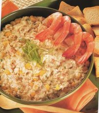 Recept: Garnalenmoes met mais, roomkaas en zoete chile 