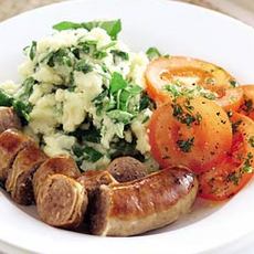 Recept: Gegrilde worst met waterkersstamppot Recept: Gegrilde worst met waterkersstamppot