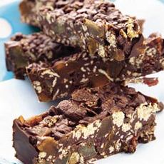 Recept: Mueslireep met fruit en chocolade Recept: Mueslireep met fruit en chocolade