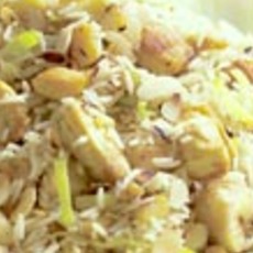 Recept: Kipsalade met banaan en sinaasappeldressing Recept: Kipsalade met banaan en sinaasappeldressing