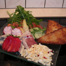 Recept: Slaatje met asperge en parmaham