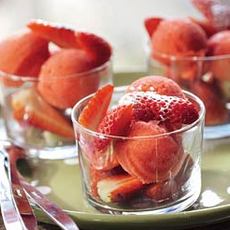 Recept: Aardbeiensorbet met sinaasappel
