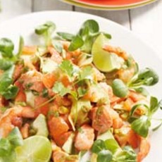 Recept: Ceviche van garnalen en zalm 