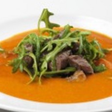 Recept: Tomatensoep met biefstuk 