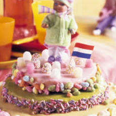 Recept: Stapelgekke kleurentaart