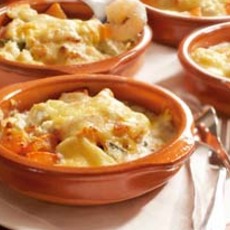 Recept: Griekse garnalengratin Recept: Griekse garnalengratin