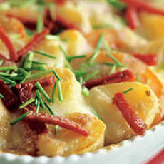 Recept: Tomaten-aardappelgratin met Italiaanse kazen
