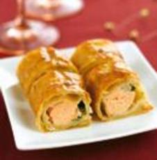 Recept: Krokantje van bladerdeeg met zalm en venkel