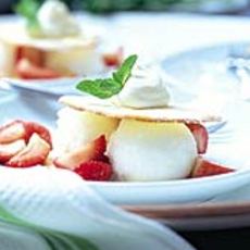 Recept: Wafeltjes met citroensorbetijs en mascarpone Recept: Wafeltjes met citroensorbetijs en mascarpone