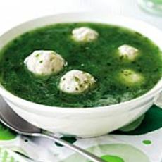 Recept: Waterkerssoep met kip limoenballetjes
