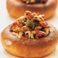 Recept: Met krab gevulde paddestoelen 