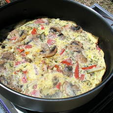Recept: Camping omelet met groentjes