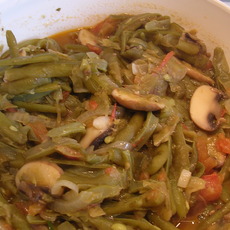 Recept: Boontjes met ui en champignons