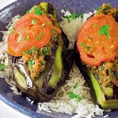 Recept: Gestoofde aubergines Recept: Gestoofde aubergines