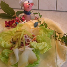 Recept: Gerookte heibot op een bedje van sla