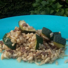 Recept: rijst met courgette