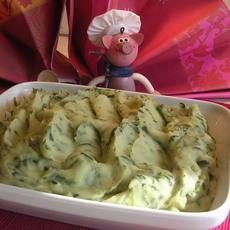 Recept: Aardappelen :Spinazie puree met ST' Paulin