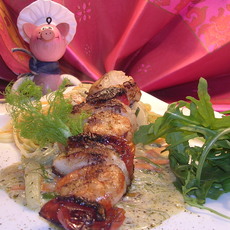 Recept: Spiesje van scampi,kabeljauw en zongedroogde...