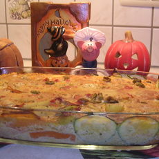 Recept: Halloween ovenschotel