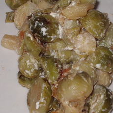 Recept: Gebakken spruitjes met gember en appel