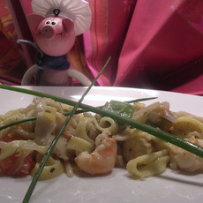 Recept: Pasta voorgerechtje met scampi