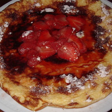 Recept: Pannenkoek met aardbeien