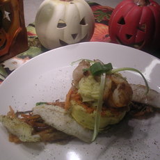 Recept: Torentje van puree met groenten en vis