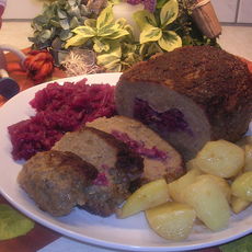 Recept: Gehakt brood met rode kool