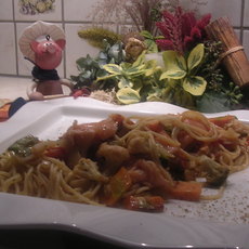 Recept: Spagetti met rode pesto en...