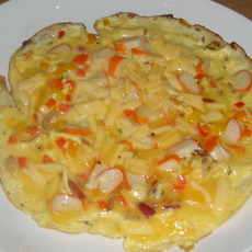 Recept: Omelet krab