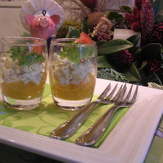 Recept: Hapje : Perzik  met gepeperde mozzarella