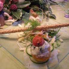 Recept: Fris slaatje met lauwe perzik Recept: Fris slaatje met lauwe perzik