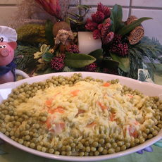 Recept: Aardappelpuree met erwten, wortelen en ajuin