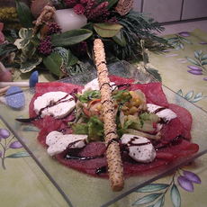 Recept: Carpaccio van runds met mozzarella