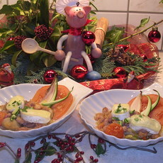 Recept: Verborgen kabeljauwhaasje met zijn garnituren