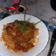 Recept: Overschot spaghetti met kalkoen Cordon-Bleu