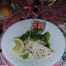 Recept: Visterrine met ...glaasje gevuld met...