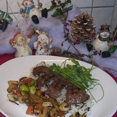 Recept: Bizon steak gegrild met gegrilde groenten