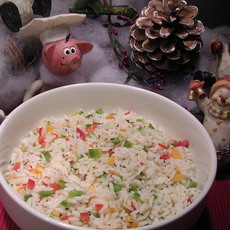 Recept: Rijstsalade met paprika's