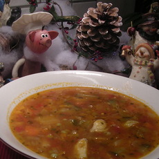 Recept: Soep met kip en van alles en nog wat Recept: Soep met kip en van alles en nog wat