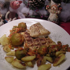 Recept: Koolvisfilet met een wafeleitje Recept: Koolvisfilet met een wafeleitje