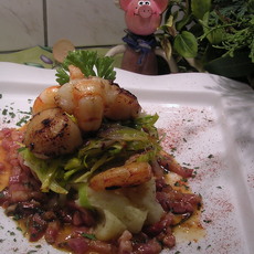 Recept: Eens iets heel apart vis met gerookt spek en...